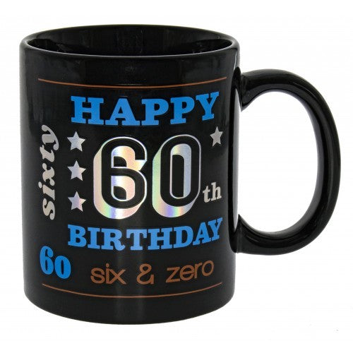 60TH BIRTHDAY HOLOGRAPHIC MUG