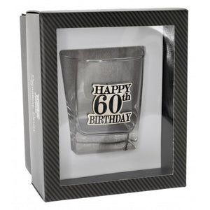 60TH BIRTHDAY HB BADGE SCOTCH GIFT BOXED