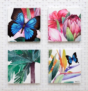 PAINTING FLORAL FIESTA 55X55 COLLAGE