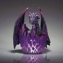 Load image into Gallery viewer, EDGE LIT DRAGON EGG - PURPLE/BLACK
