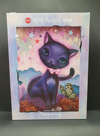 BLACK KITTY JIGSAW PUZZLE DREAMING