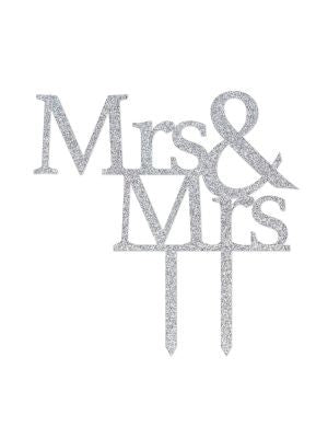 MRS & MRS CAKE TOPPER WEDDING
