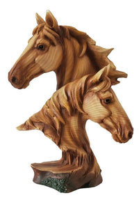 CARVED HORSES BUST