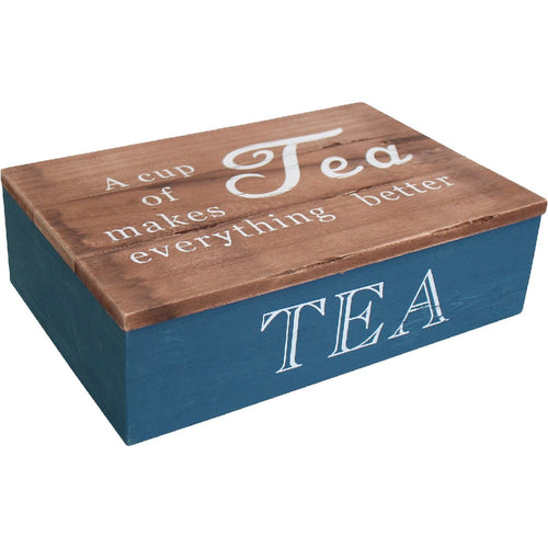 TEA BOX NAVY RECTANGLE